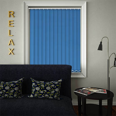 Classic Blue Palette Marina Vertical Blinds